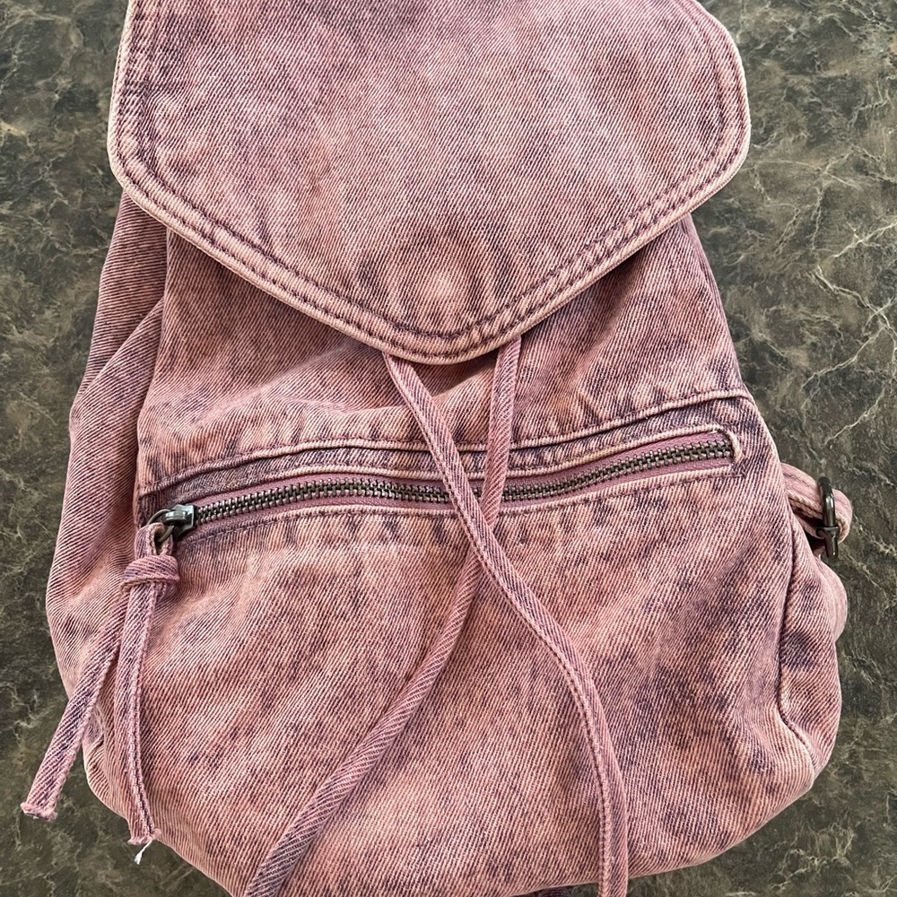 Denim Mini Backpack